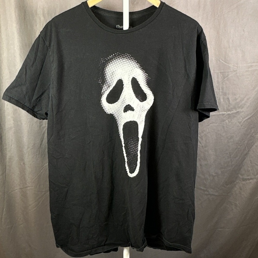 Ghostface Scream Horror Movie Graphic T-Shirt Mens 2XL Black Bioworld Cotton